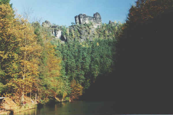 Amselsee mit Lokomotive